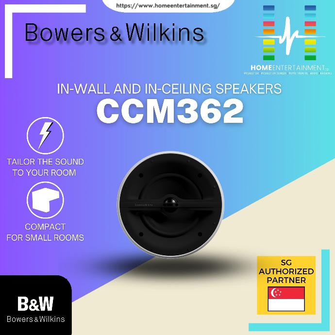 B&W Bowers & Wilkins CCM362 Shallow-Form In-Ceiling Speaker